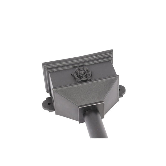 Small Cast Iron Style Rectangular Hopper with Tudor Rose