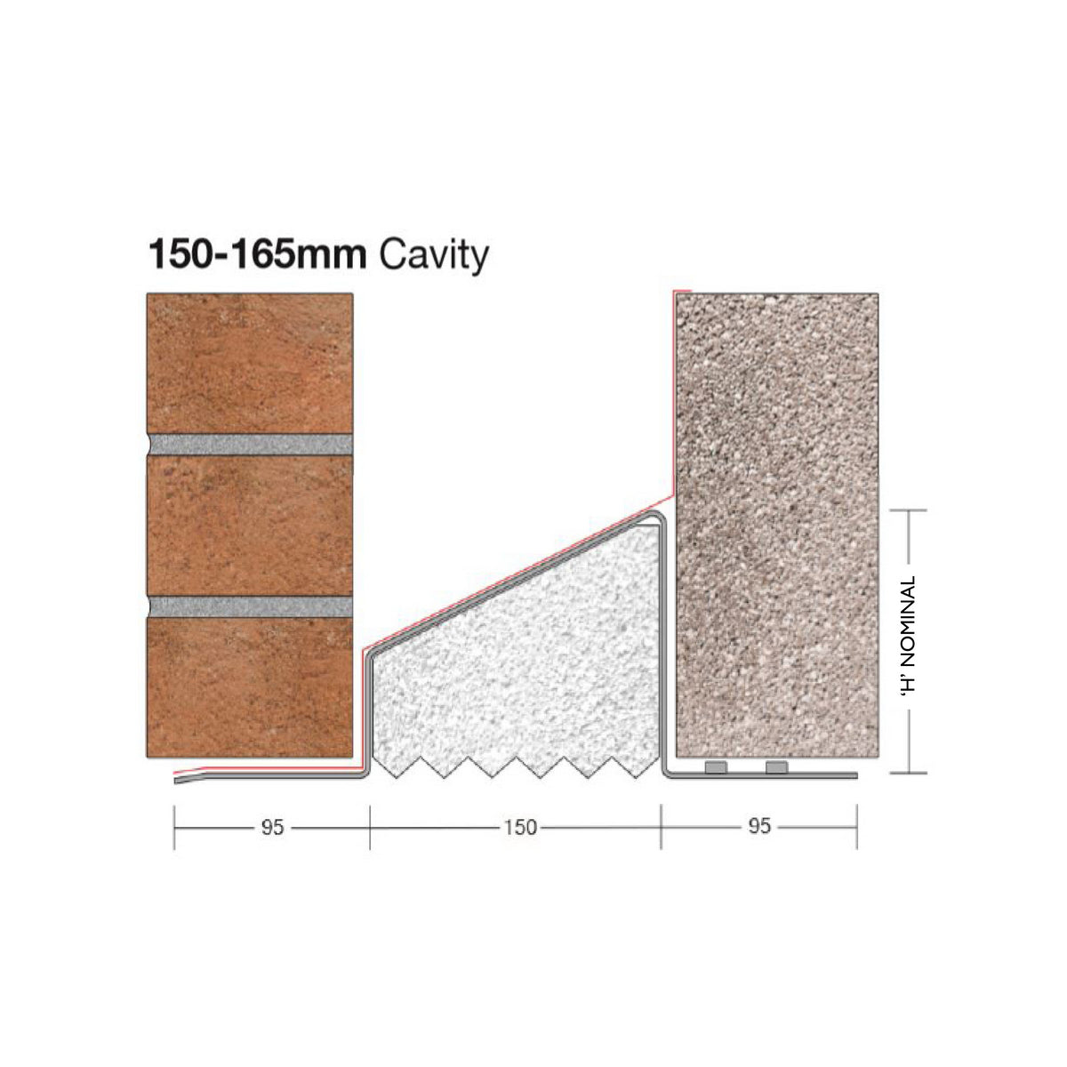 Birtley CB150 Cavity Wall Standard Duty Lintel 1200 mm