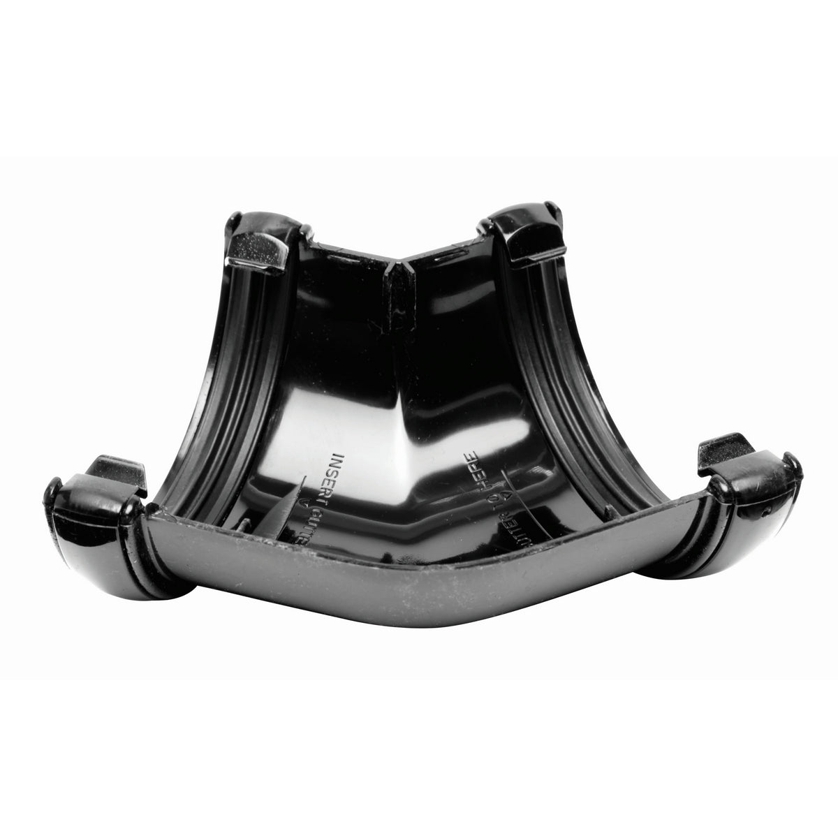 Half Round Gutter Angle 135° - Black