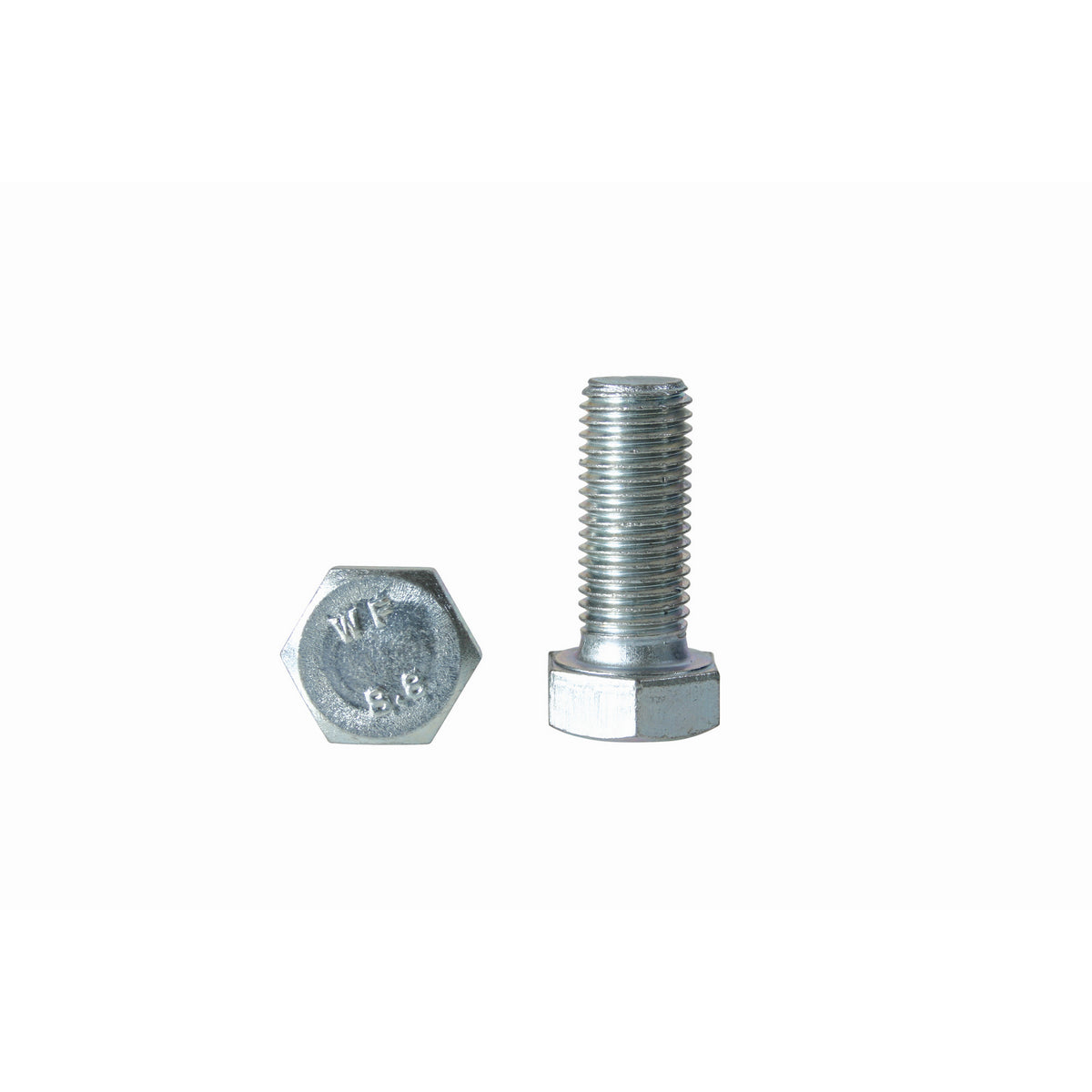 Zinc Hex Set Screws  - M10 x 50 mm
