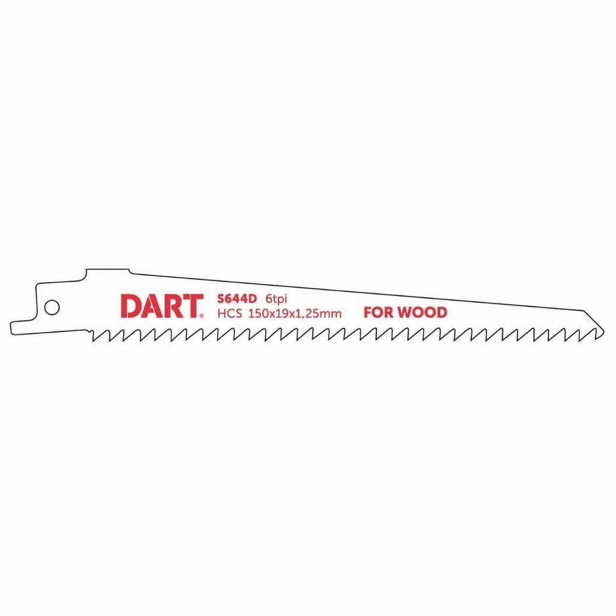 Reciprocating All Wood Cutting Saw Blades - 130 mm 6 TPI