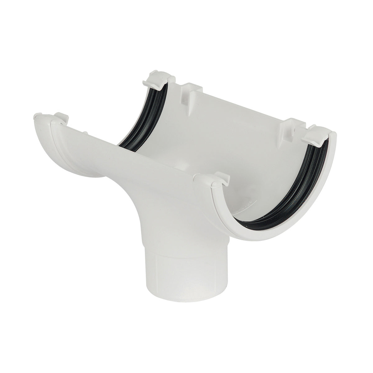 Half Round Running Outlet - White