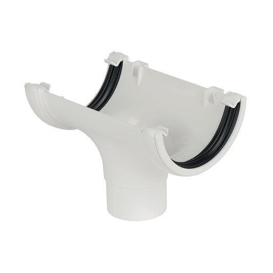 Half Round Running Outlet - White