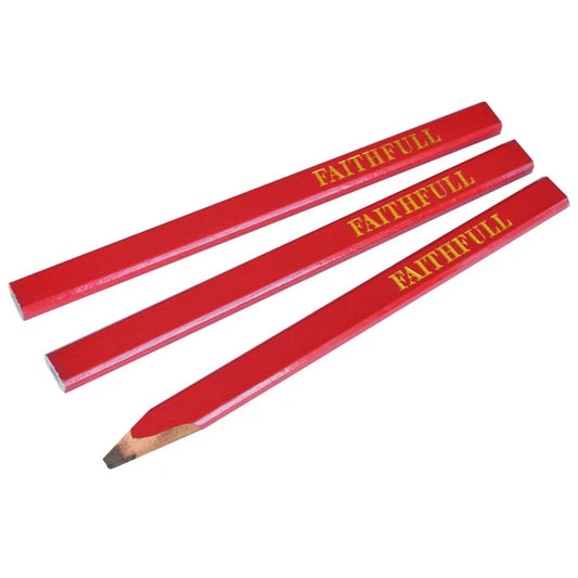 Red Carpenters' Pencils (3 pack)