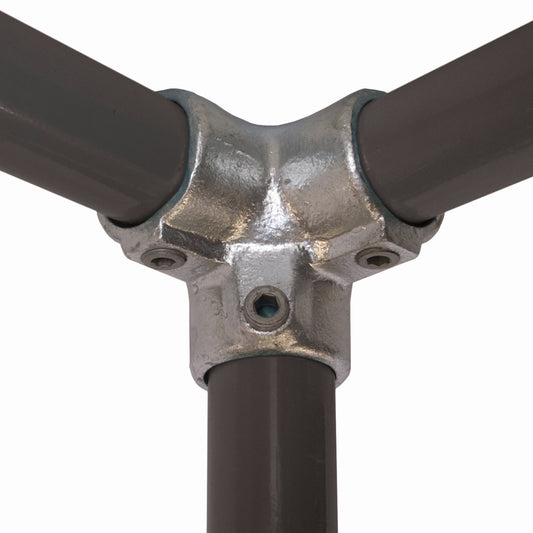 Clamp Fitting 42.4 mm - 3 Way 90° Elbow