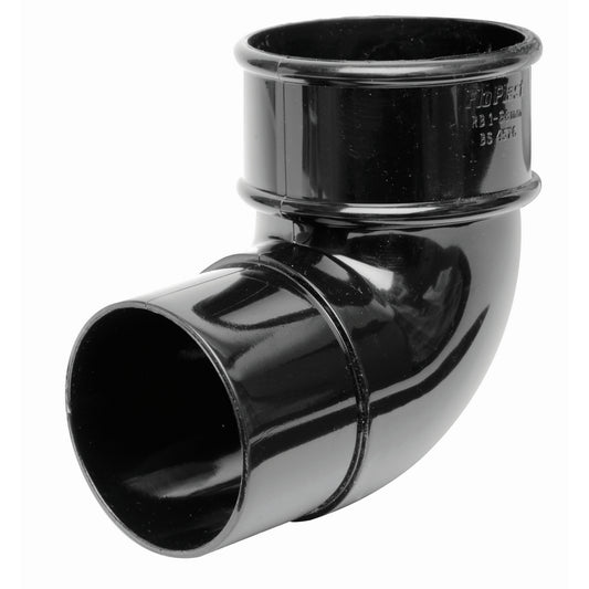 Round Downpipe Bend 90° - Black