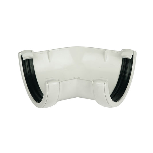 Half Round Gutter Angle 135° - White