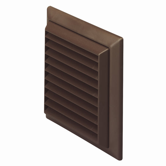 Vent Louvre Round 100 mm - Brown