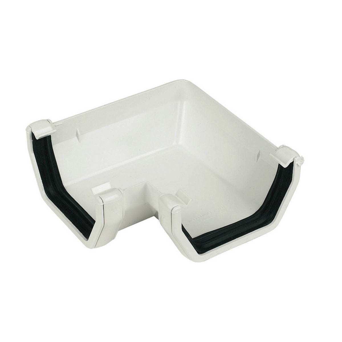 Square Gutter Angle 90° - White