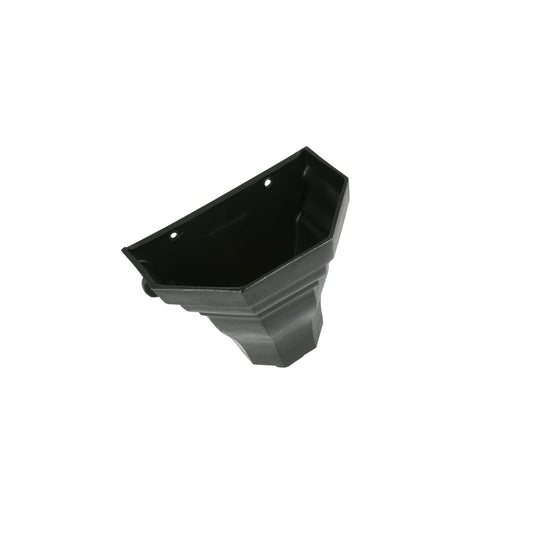 Medium Cast Iron Style Ogee Hopper - Black