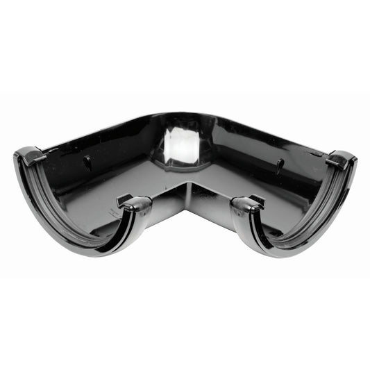 Half Round Gutter Angle 90° - Black