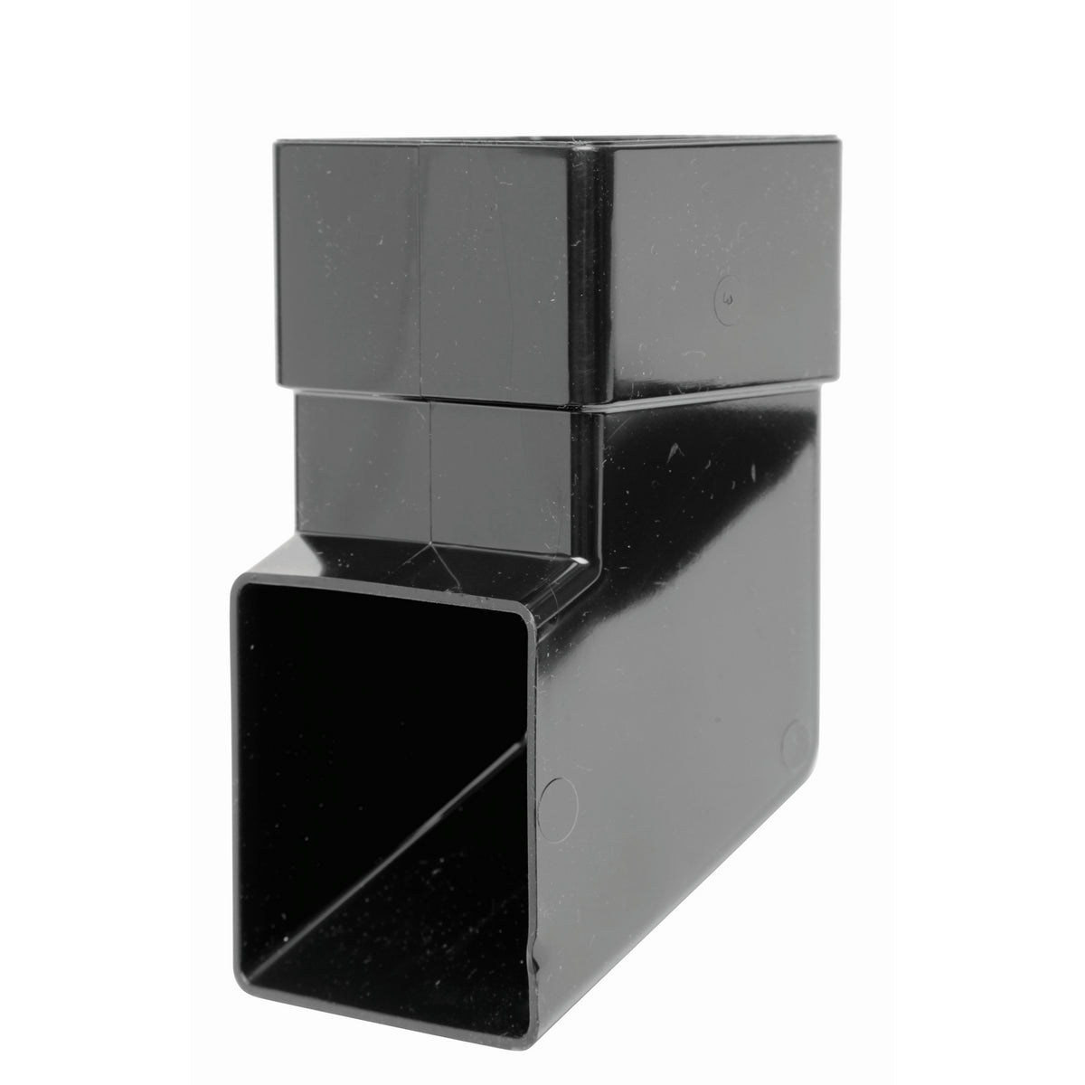 Square Downpipe Shoe - Black