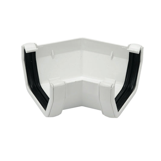 Square Gutter Angle 135° - White