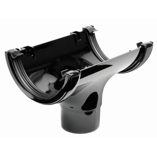 Half Round Running Outlet - Black