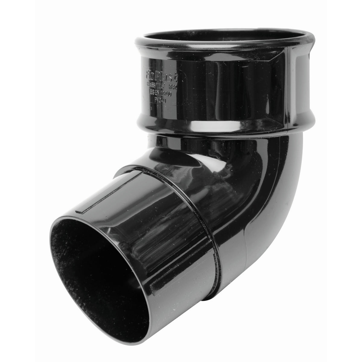 Round Downpipe Offset Bend 112.5° - Black