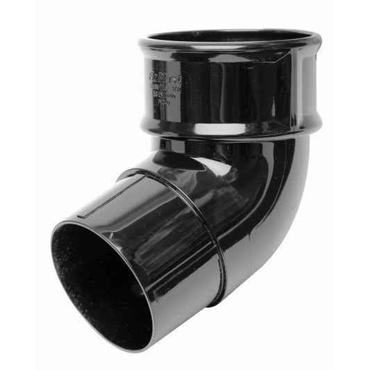 Round Downpipe Offset Bend 112.5° - Black