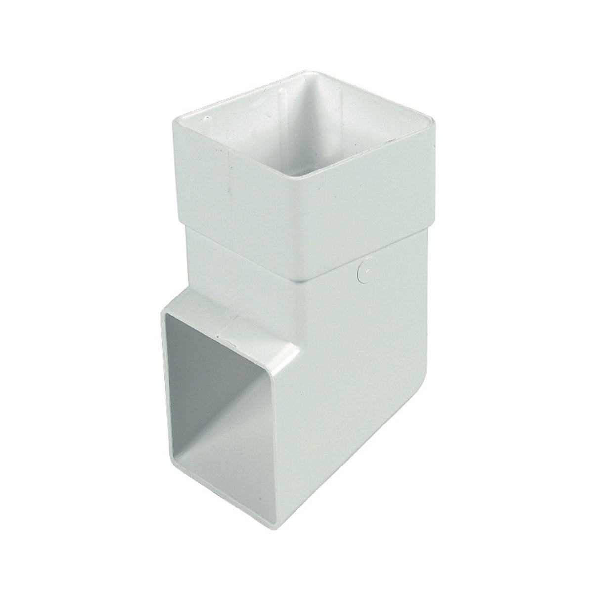 Square Downpipe Shoe - White