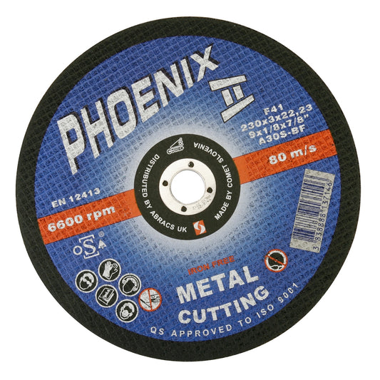 Metal Cutting Discs - 230 mm x 22 mm x 3.2 mm