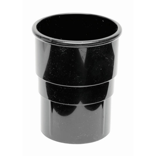 Round Downpipe Socket - Black