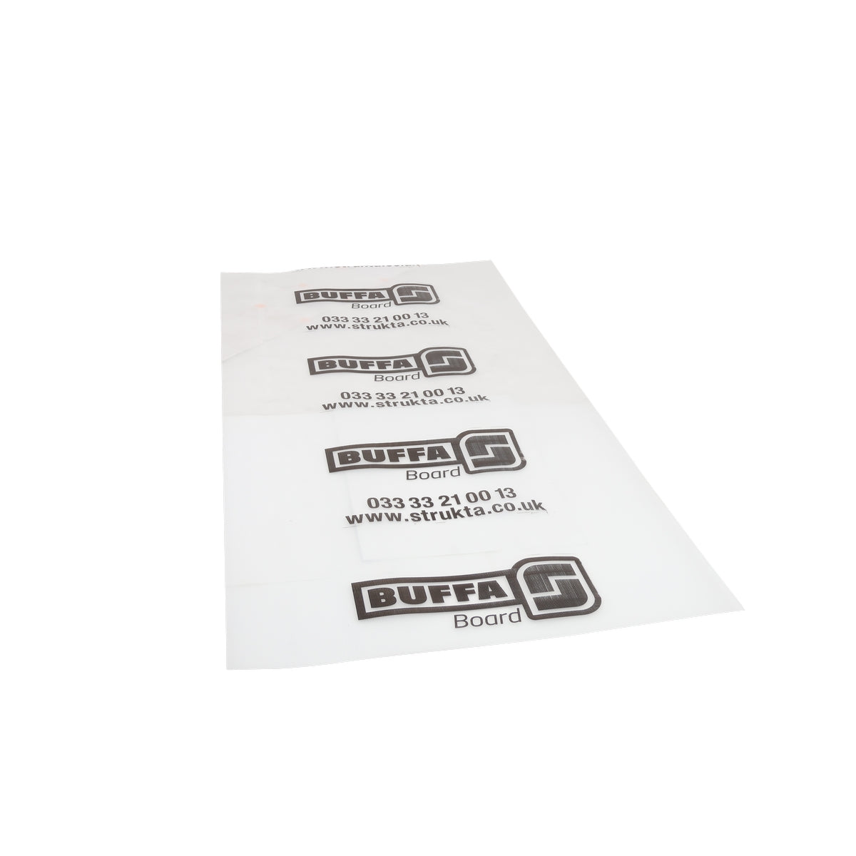 BUFFA Board Flame Retardant  2.4 m x 1.2 m x 2 mm Translucent