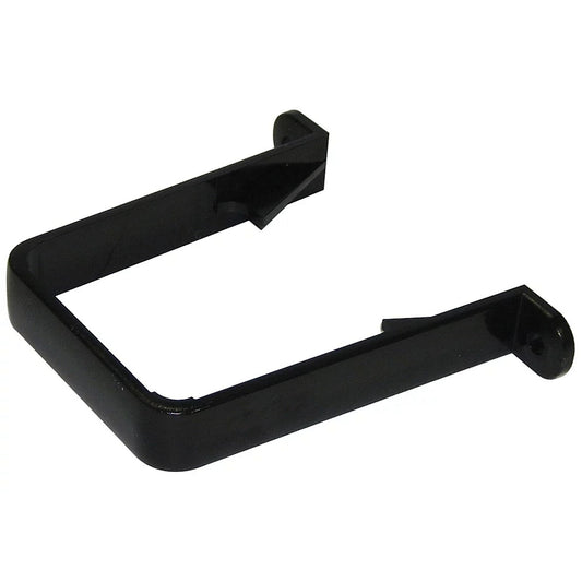 Square Downpipe Clip - Black