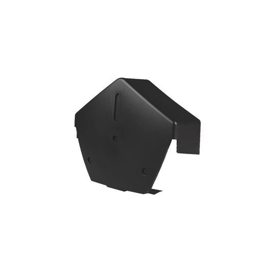 Universal Dry Fix Angled Ridge End Cap - Black
