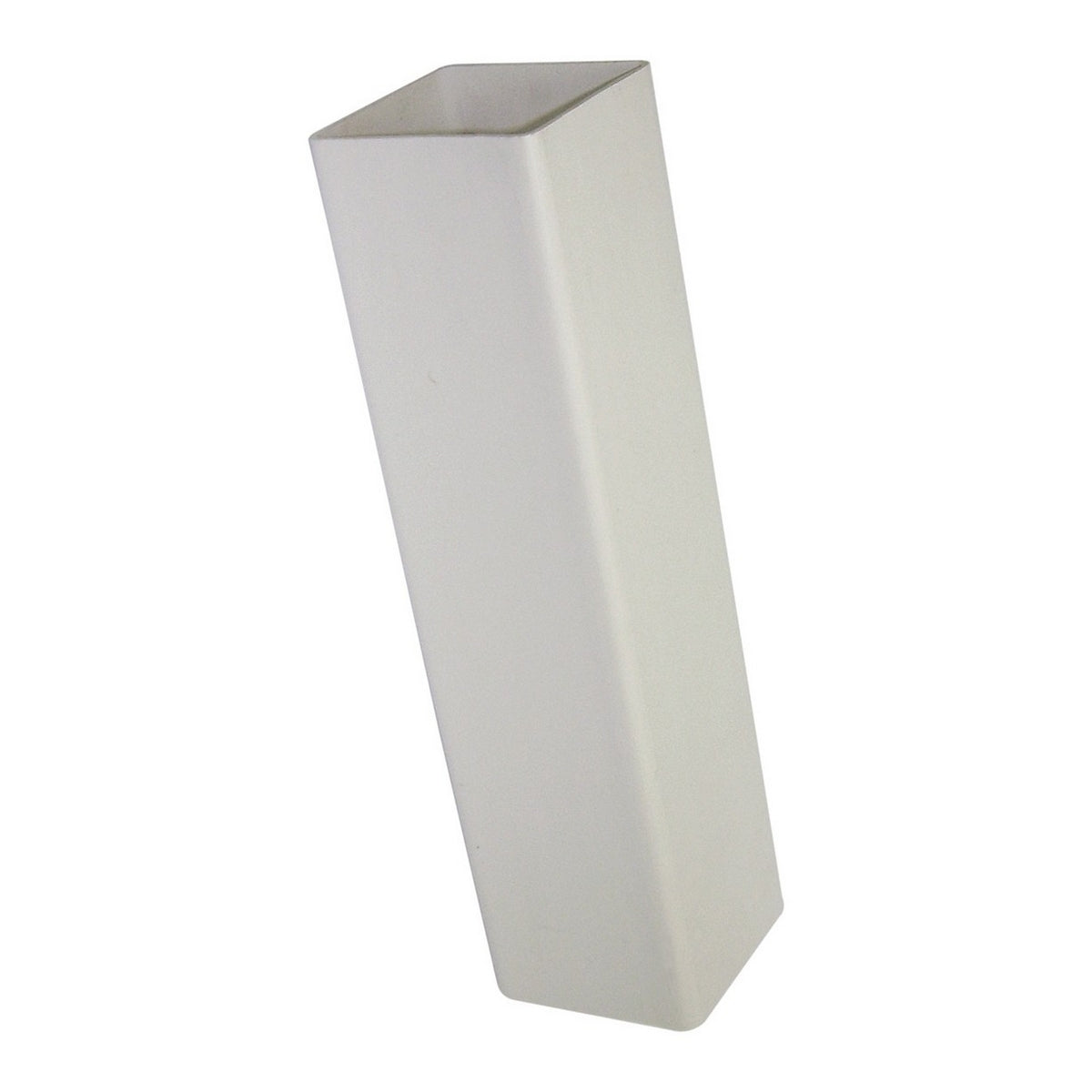 Square Downpipe 65 mm x 2.5 m - White