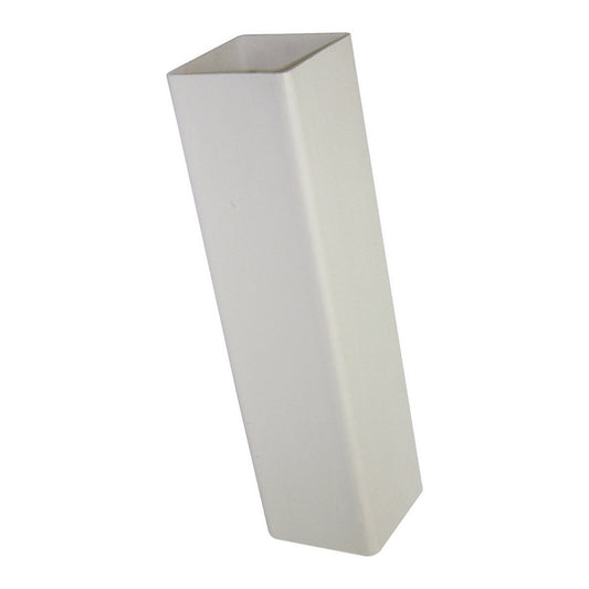 Square Downpipe 65 mm x 2.5 m - White