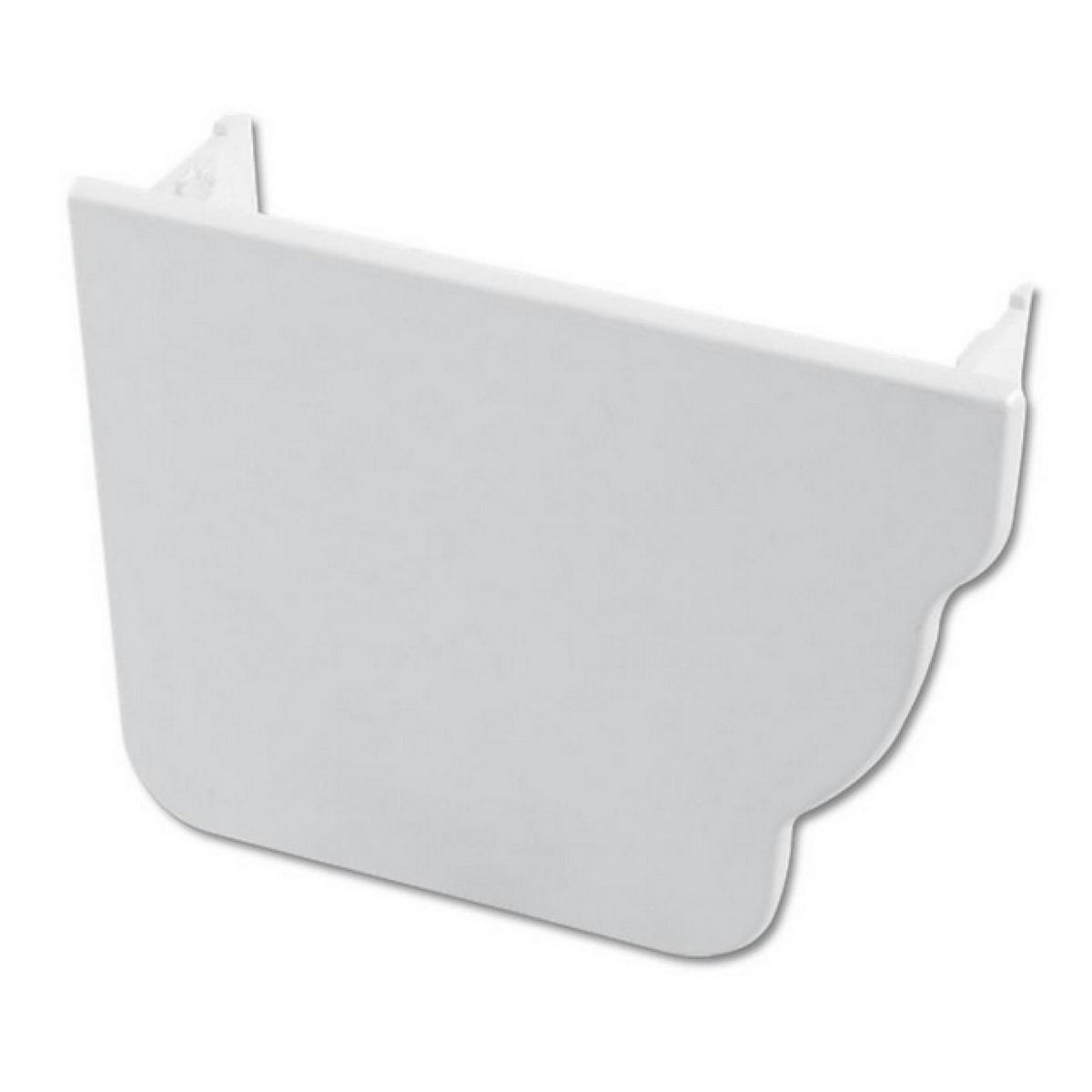 Niagara Ogee Internal Gutter Stopend Right Hand - White