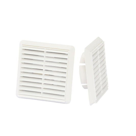 Vent Louvre Round 100 mm - White