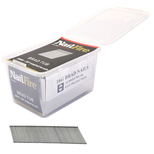 Angled Brads No Gas Galvanised F16 - 50 mm