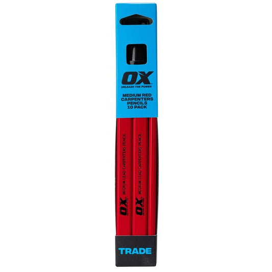OX Trade Medium Lead Carpenters' Pencils (Pack 10)